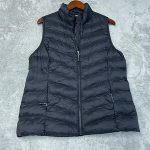 32 Degrees Women's L Puffer Vest Black Nylon a2175